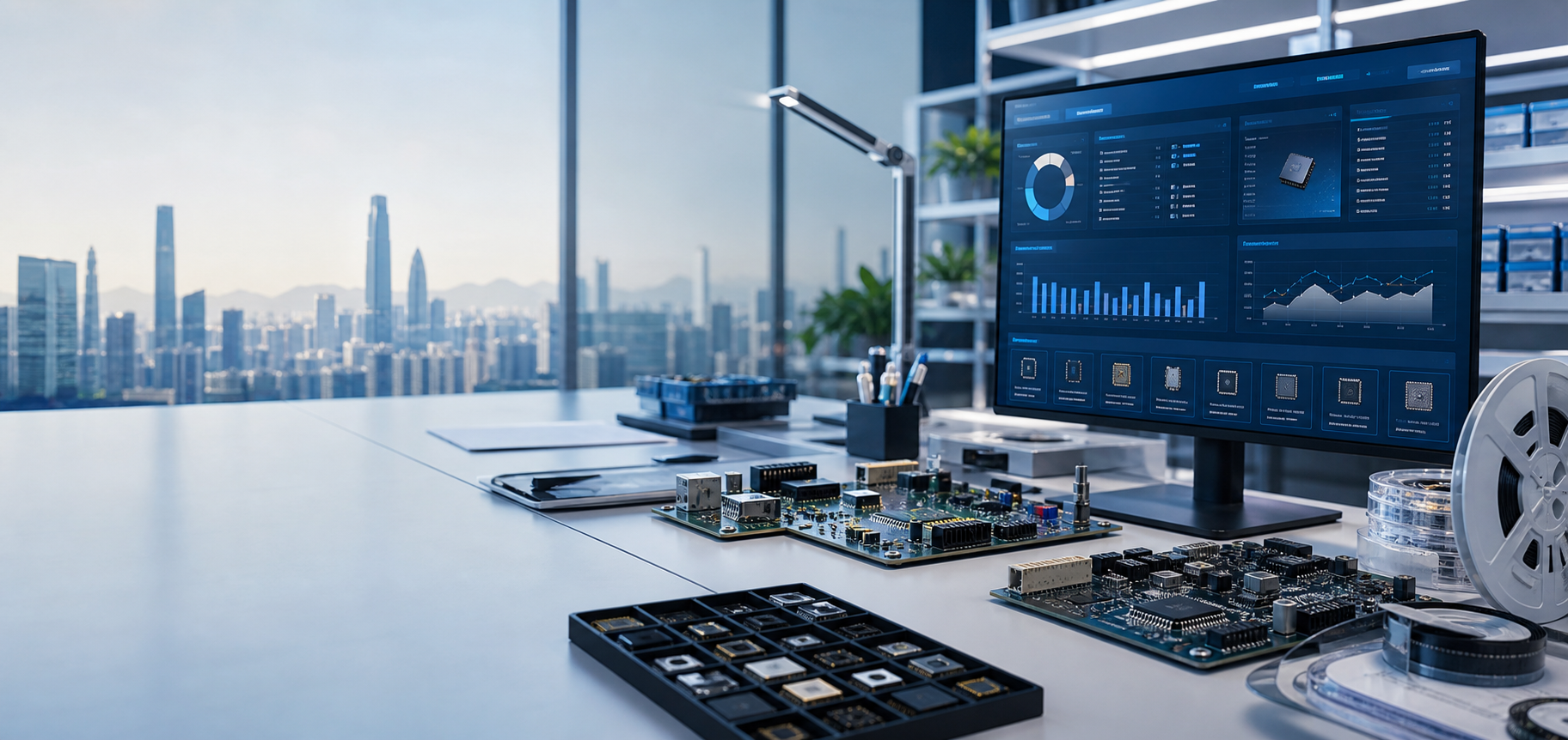 Digital service workflow for electronic component businesses